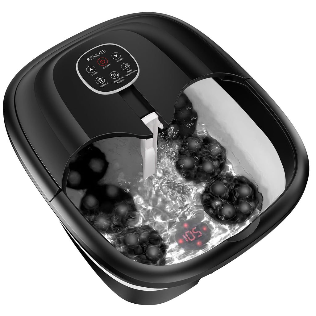 BEAUMOI Collapsible Foot Spa — Surf Wave Massage, Heat, Bubble, Remote