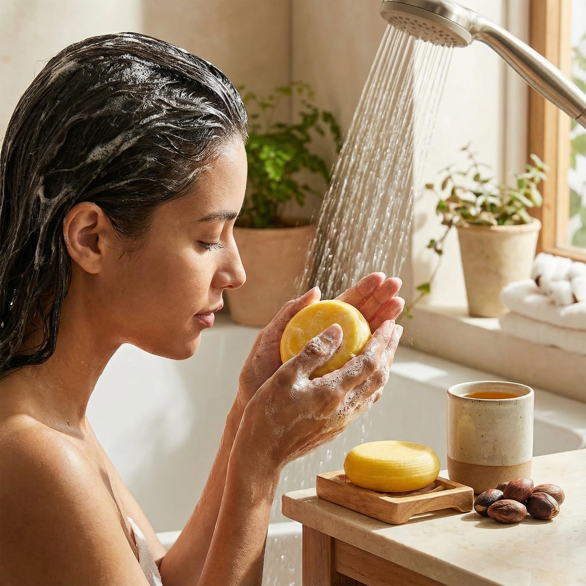 Beauté Seoul Batana Oil Shampoo Bar – Cold-Pressed Batana Oil, PHA Exfoliation, Sulfate-Free, pH-Balanced