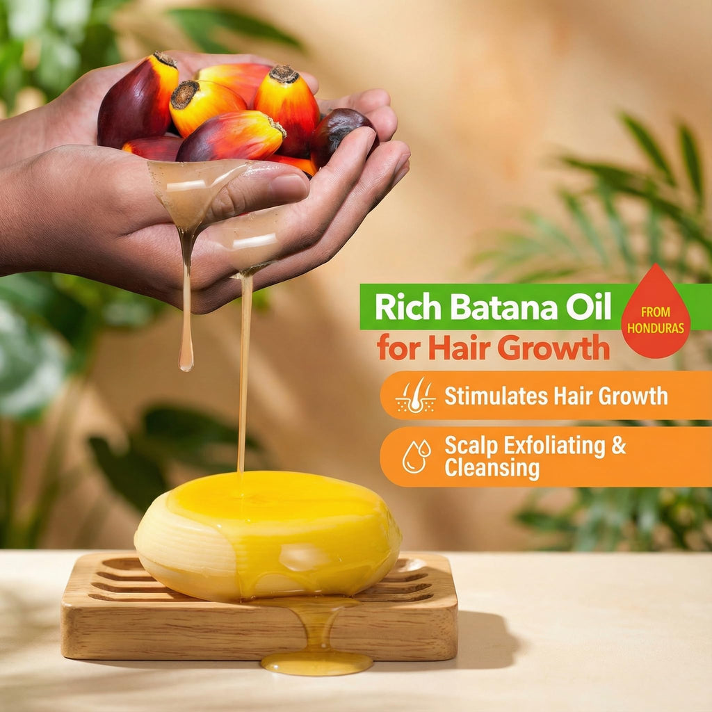 Beauté Seoul Batana Oil Shampoo Bar – Cold-Pressed Batana Oil, PHA Exfoliation, Sulfate-Free, pH-Balanced