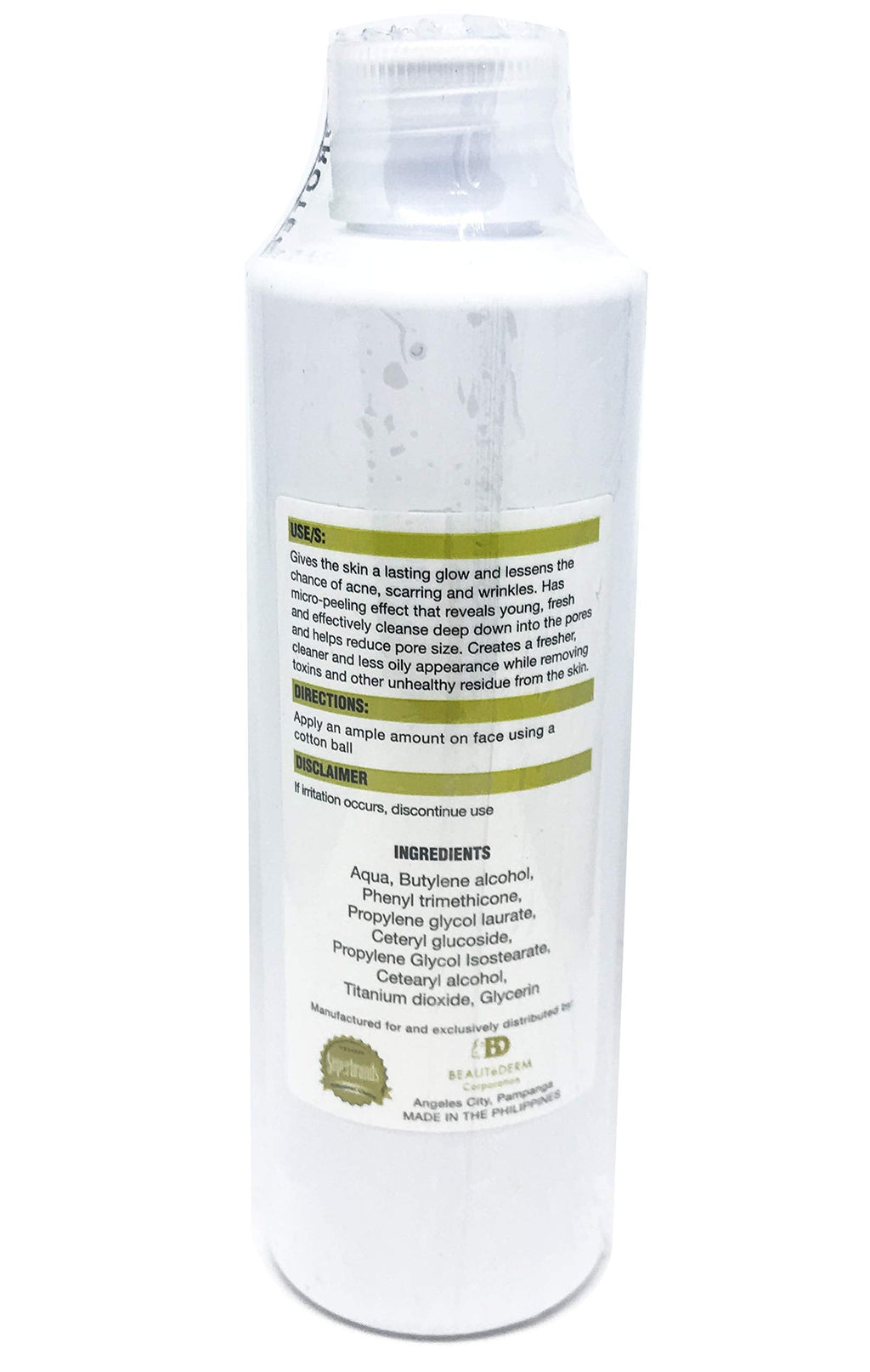 Beautederm Day and Night Toner 120 ml | Micro-Peel & Pore Refinement