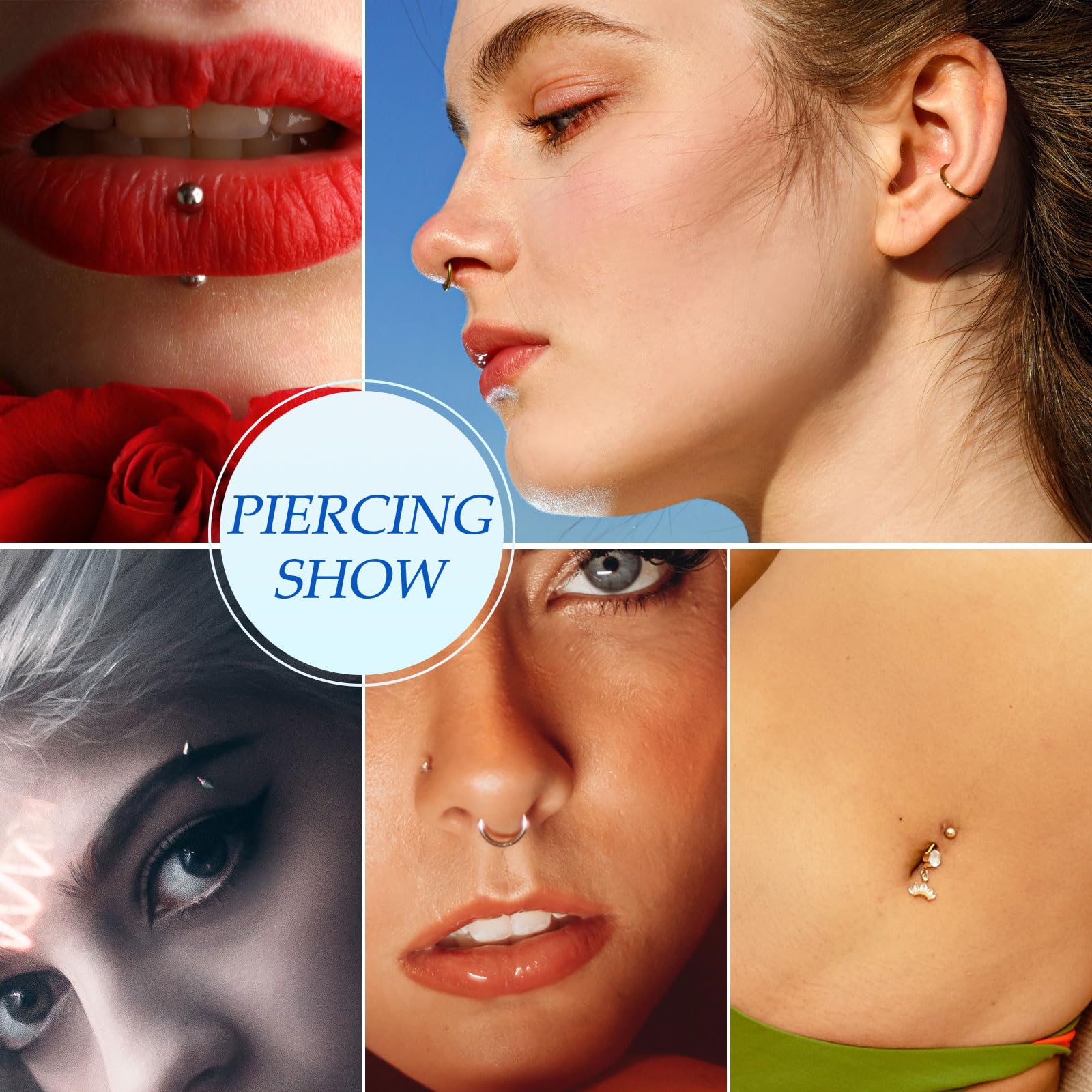 Beautidots 50Pcs 18G Catheter Piercing Needles – Disposable Stainless Steel Hollow-Body for Ear, Nose, Lip, Tongue & More