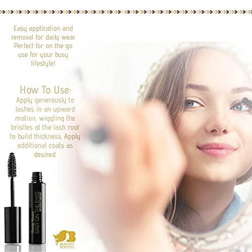 BeautifyBeauties EASY ON THE EYES Hypoallergenic Mascara – Navy, Fragrance-Free, 0.35 oz