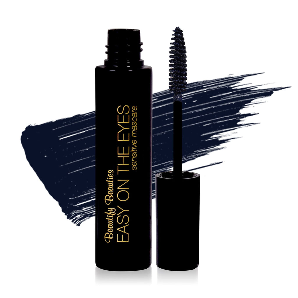 BeautifyBeauties EASY ON THE EYES Hypoallergenic Mascara – Navy, Fragrance-Free, 0.35 oz