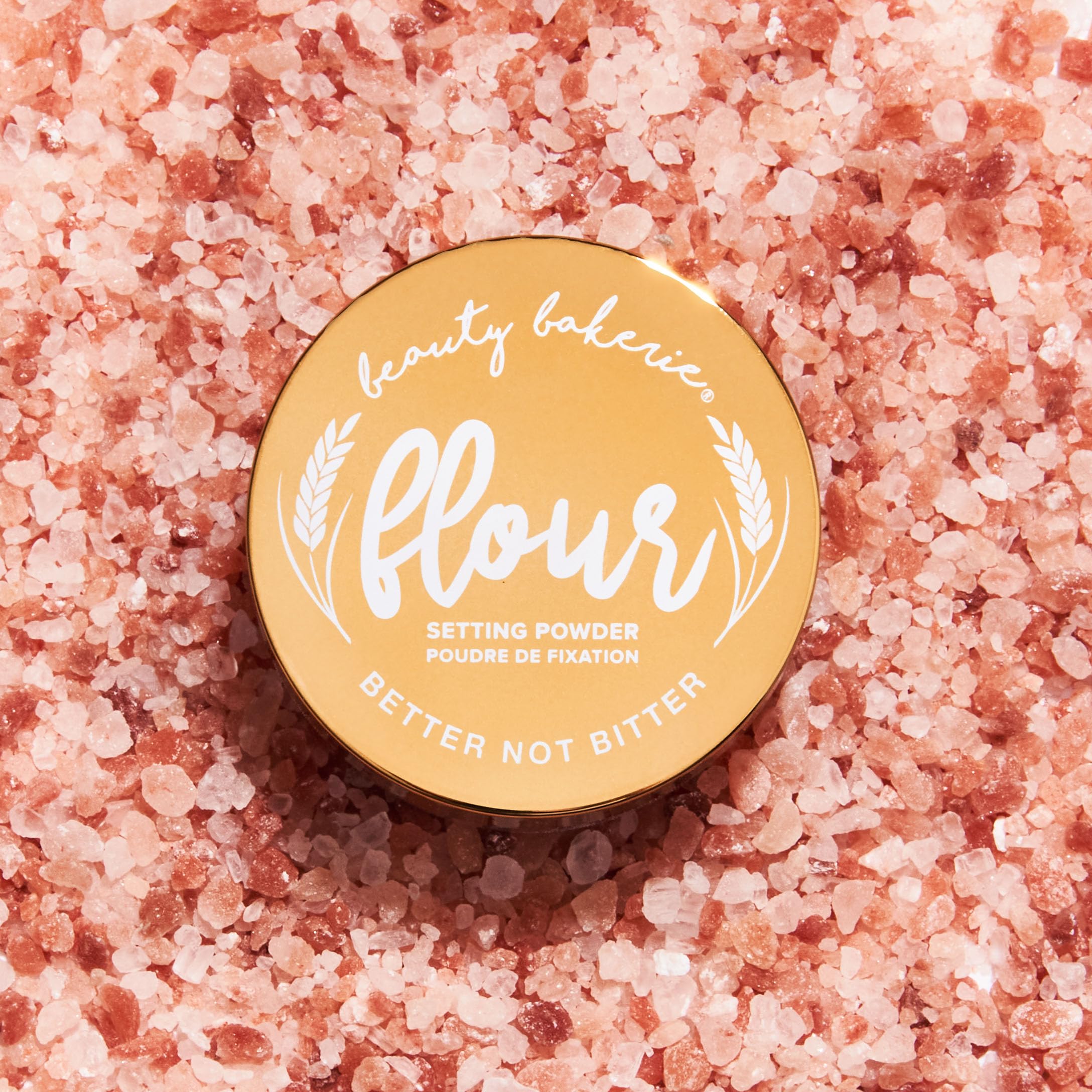 Beauty Bakerie Flour Setting Powder – Loose Translucent Powder for Oily Skin, Matte Finish, 0.5oz Himalayan Pink