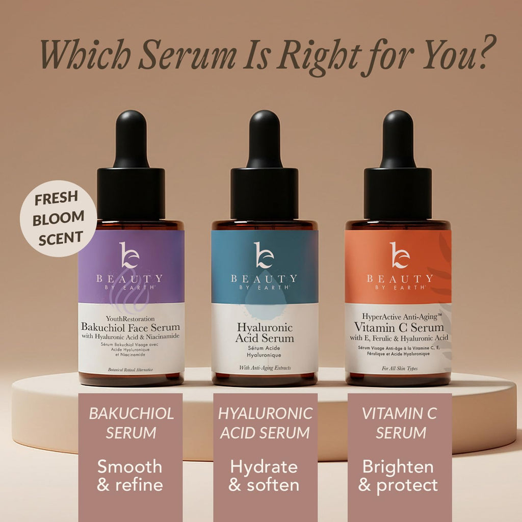 Bakuchiol Serum - Plant-Based Retinol Alternative for Smoother Skin | Beauty by Earth