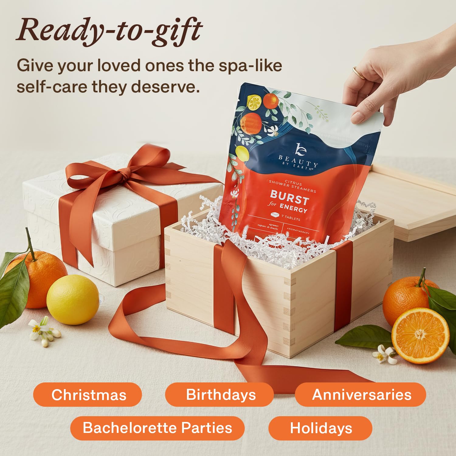 Beauty by Earth Shower Steamers Aromatherapy – USA Made Citrus, Long-Lasting Aroma, Gift Ready