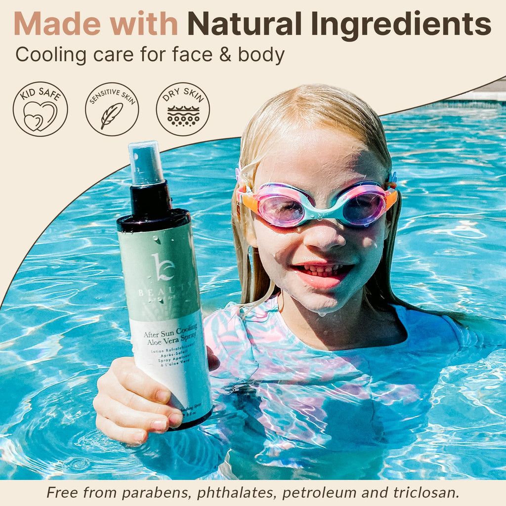 Beauty by Earth After Sun Cooling Aloe Vera Spray – USA Made Sunburn Relief