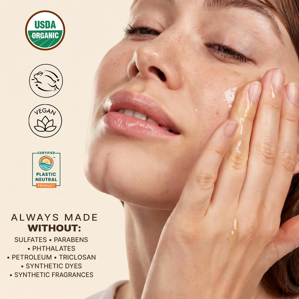 Beauty by Earth USDA Organic Face Oil – USA Made, Hydrating & Non-Comedogenic