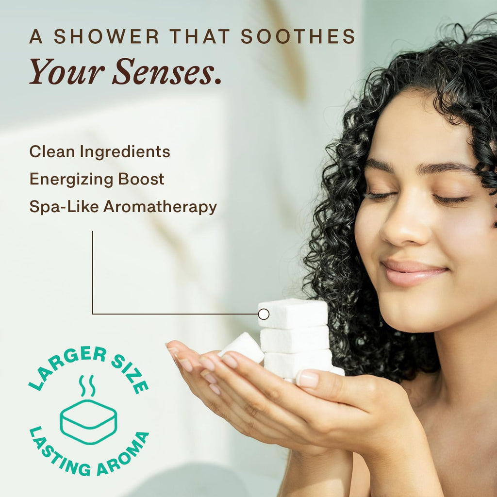 Beauty by Earth Shower Steamers Aromatherapy – USA Made, Eucalyptus & Menthol, Large Shower Bombs