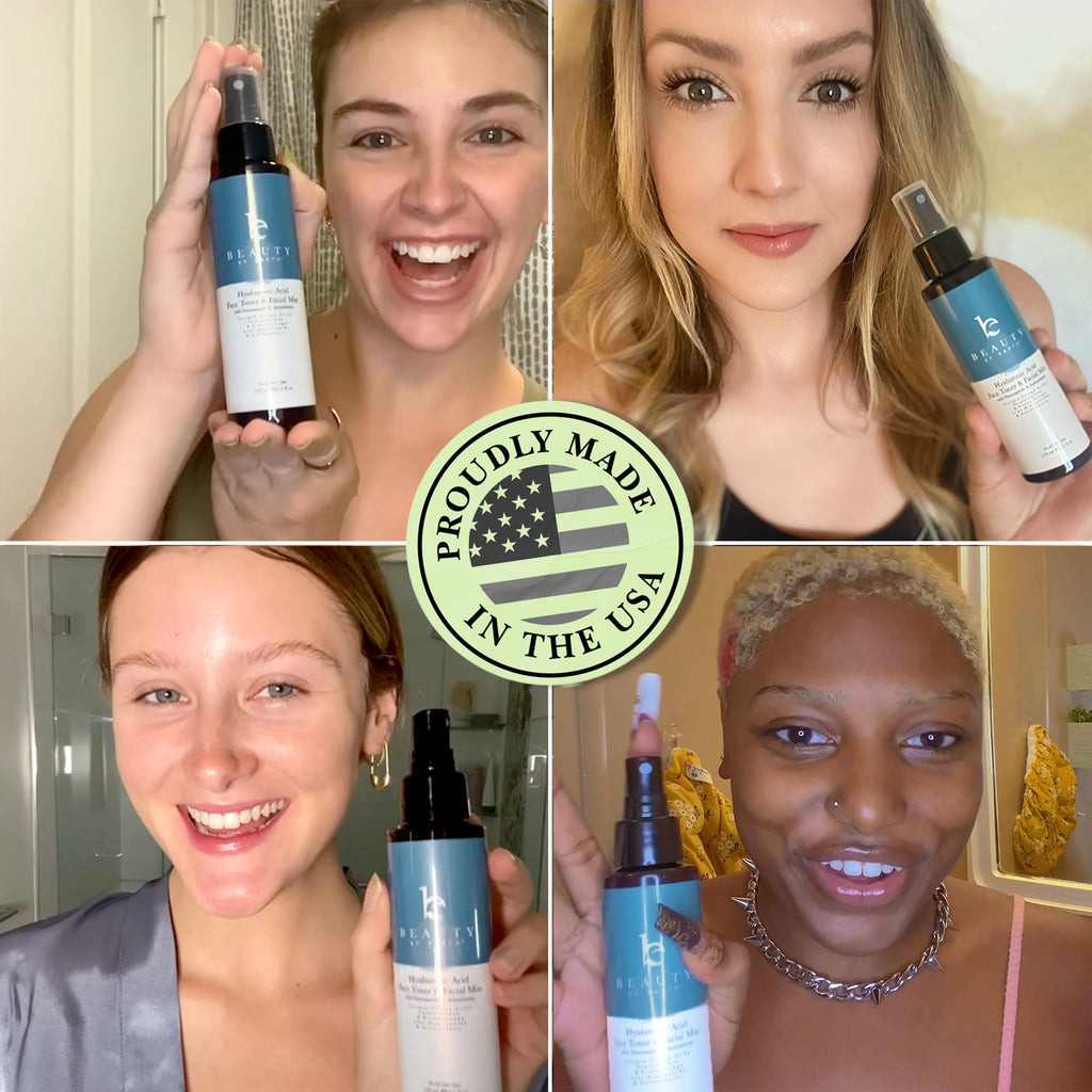 Beauty by Earth Hyaluronic Acid Toner for Face – USA Made, Fragrance-Free Hydration with Niacinamide