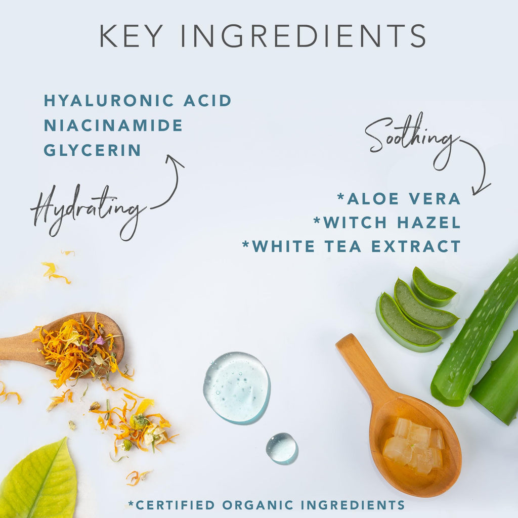 Beauty by Earth Hyaluronic Acid Toner for Face – USA Made, Fragrance-Free Hydration with Niacinamide
