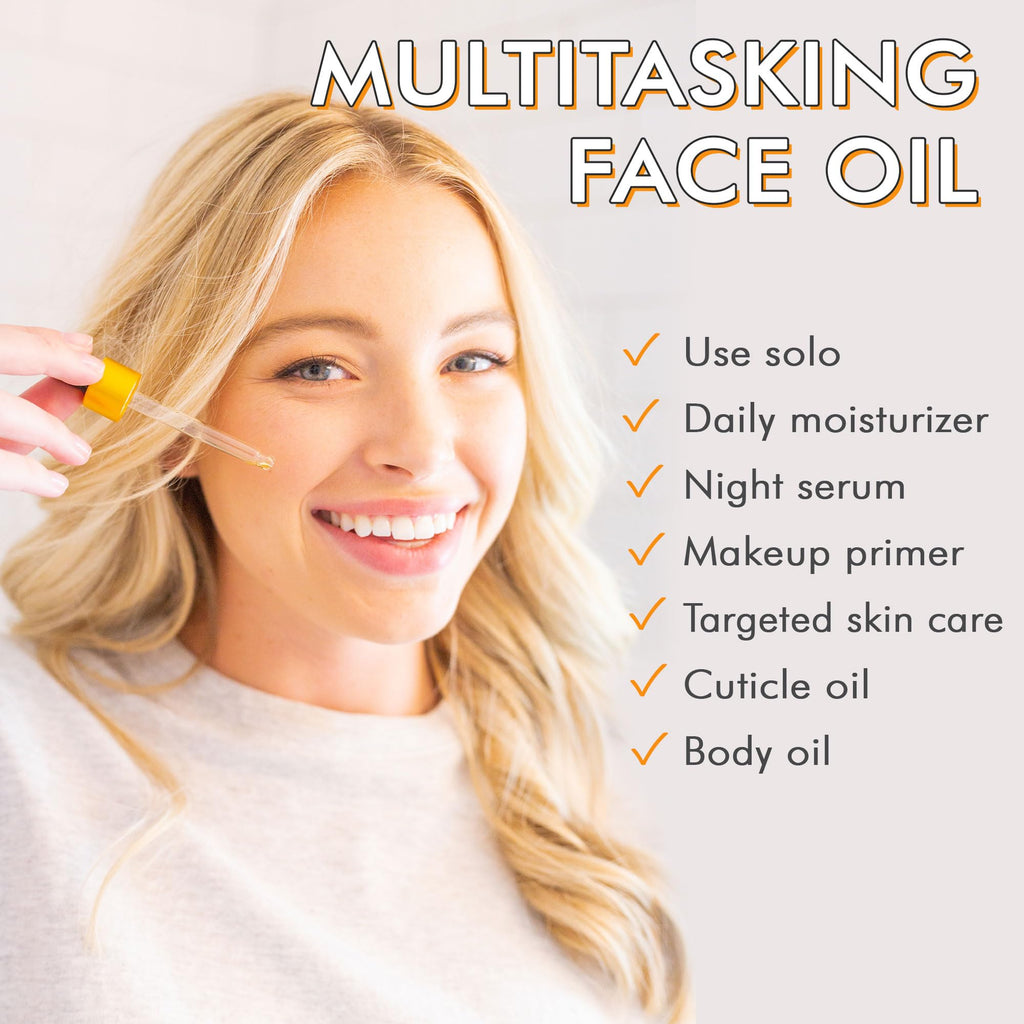 Beauty by Earth USDA Organic Face Oil - USA Made for Acne-Prone & Oily Skin