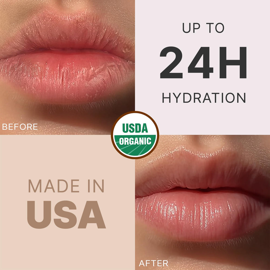 Beauty by Earth USDA Organic Peppermint Lip Balm | USA Made Lip Moisturizer