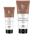 Beauty by Earth Self Tanner Face & Body – Buildable Sunless Tan with Aloe Vera & Shea Butter (7.5oz Body, 3oz Face)