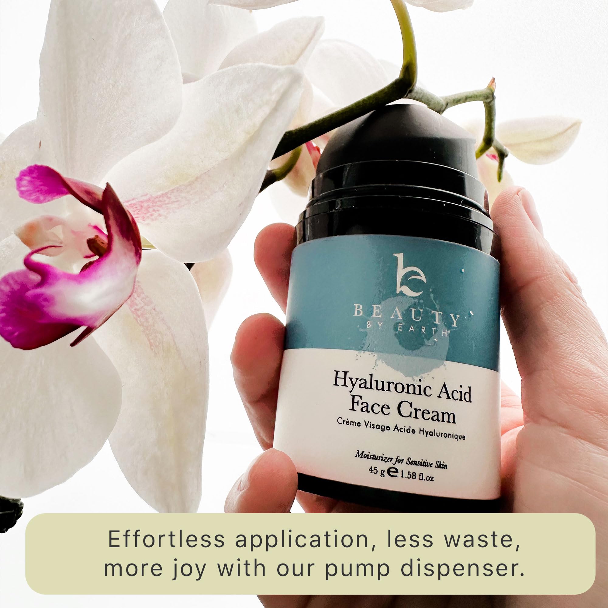 Beauty by Earth Hyaluronic Acid Moisturizer for Face – USA Made, Hydrating and Unscented