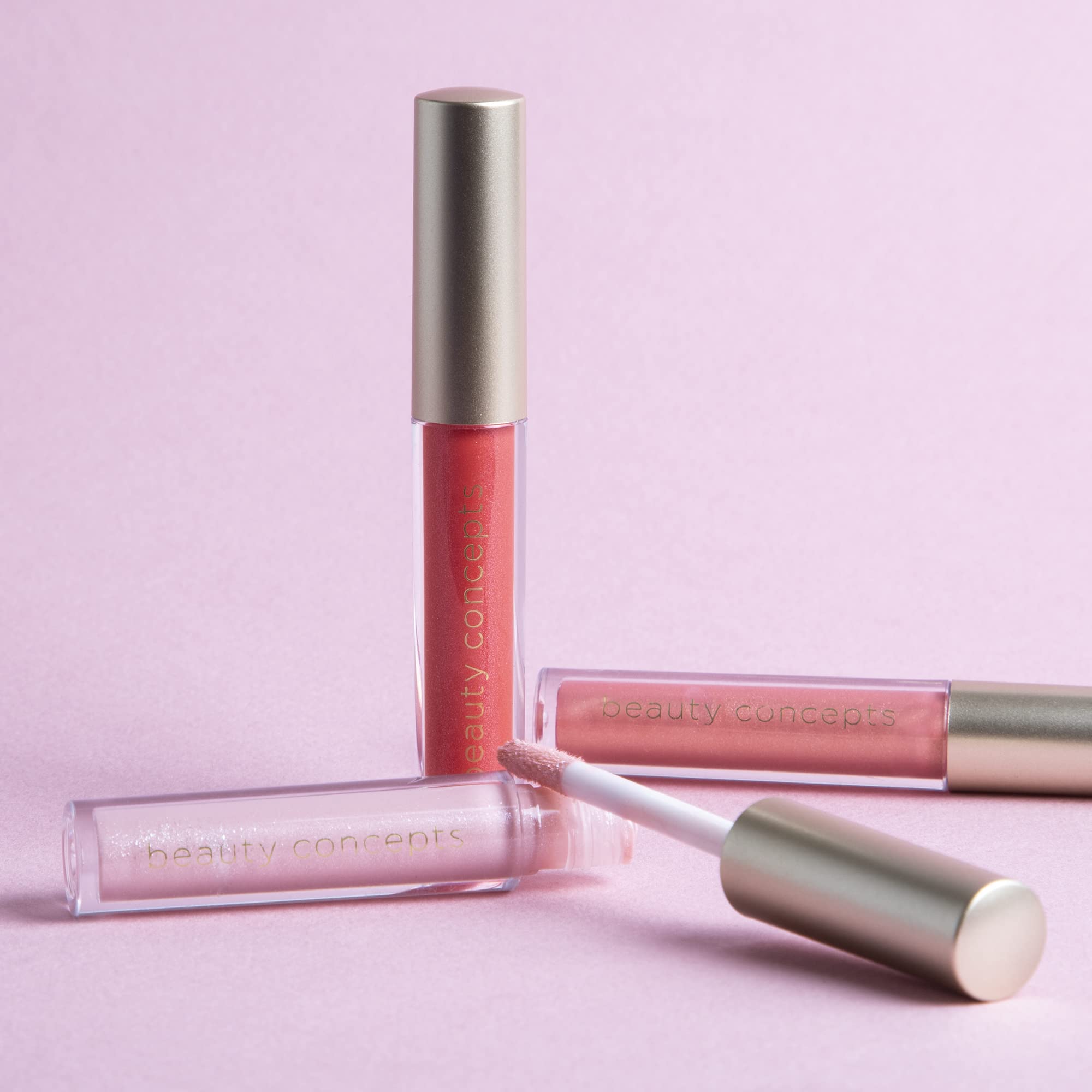 Beauty Concepts Lip Gloss Collection – 12 High Shine Glosses in Pink & Red | B.C BEAUTY CONCEPTS