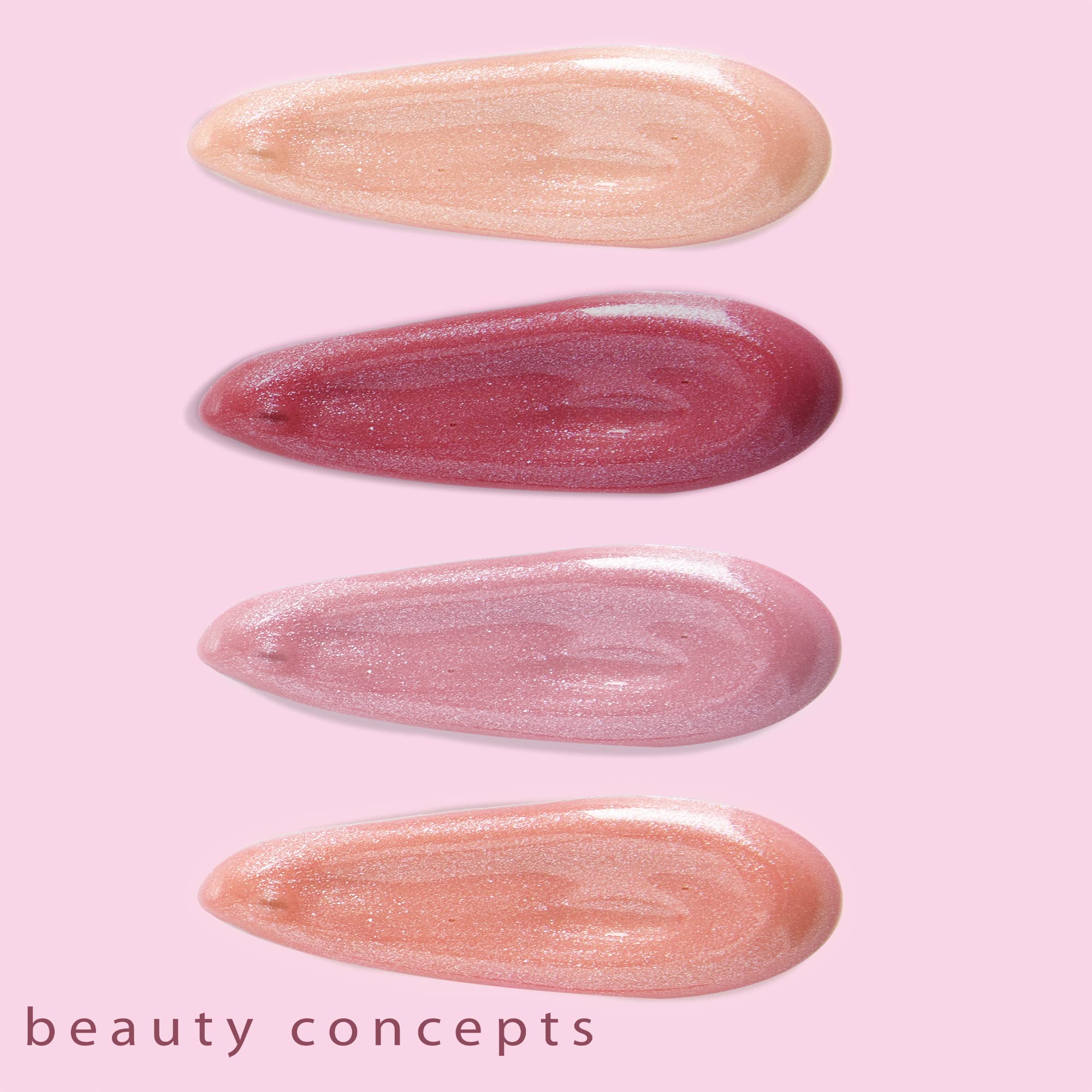 Beauty Concepts Lip Gloss Collection – 12 High Shine Glosses in Pink & Red | B.C BEAUTY CONCEPTS