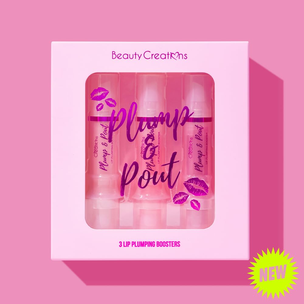 Plump & Pout Lip Plumping Lipgloss — 3-Piece Set by Beauty Creations | Generic