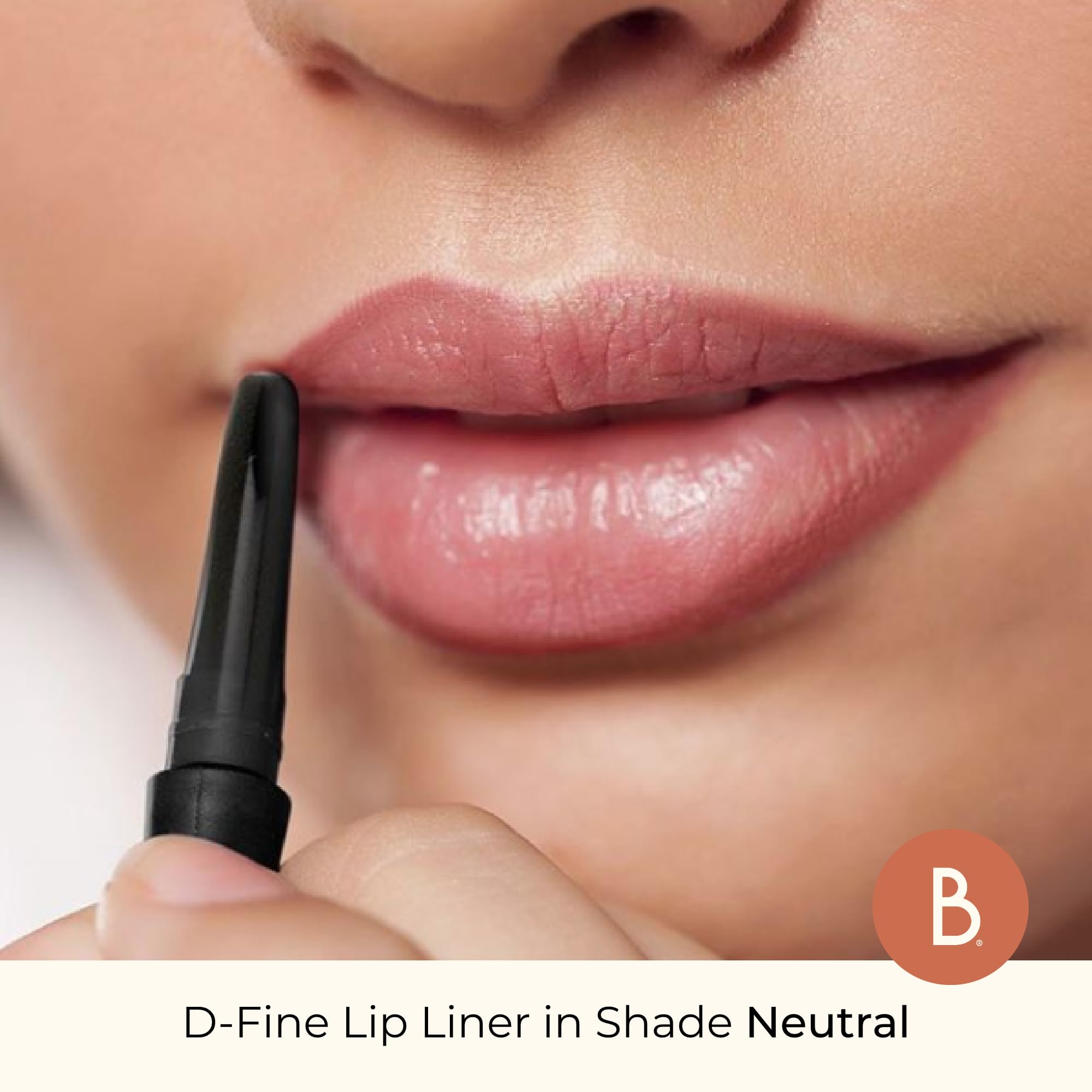 Beauty For Real D-Fine Lip Liner Pencil – Universal Warm | Creamy, Long-Wear