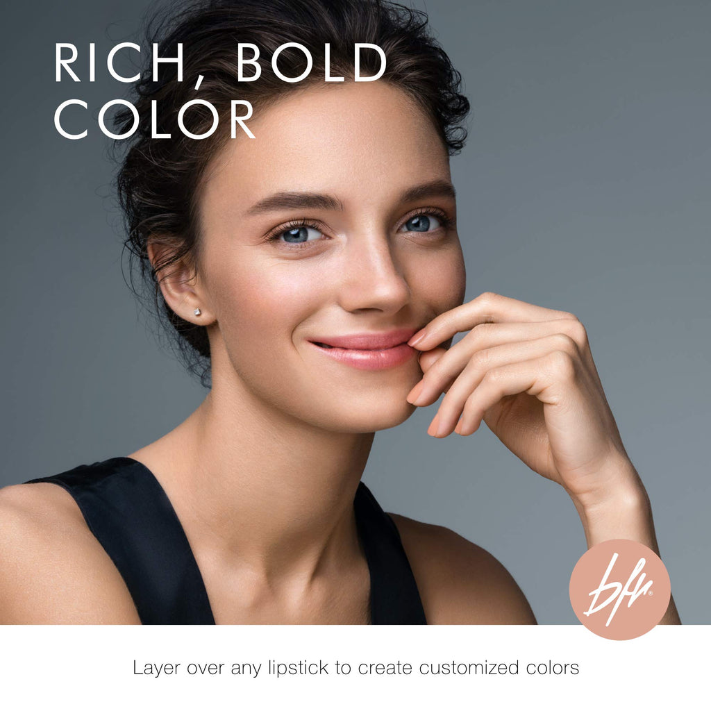 Beauty For Real Lip Gloss + Shine Light My Fire – Opaque Red, Non-Sticky Hydrating Gloss with Mirror Cap & LED Wand