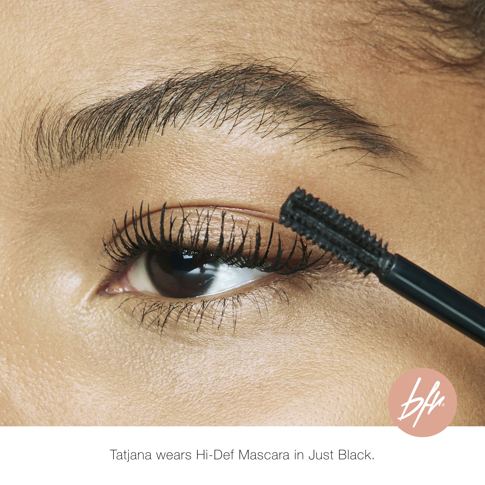 Beauty For Real Hi-Def Mascara Just Black – 2-Pack, Defining & Volumizing, Humidity & Smudge Proof