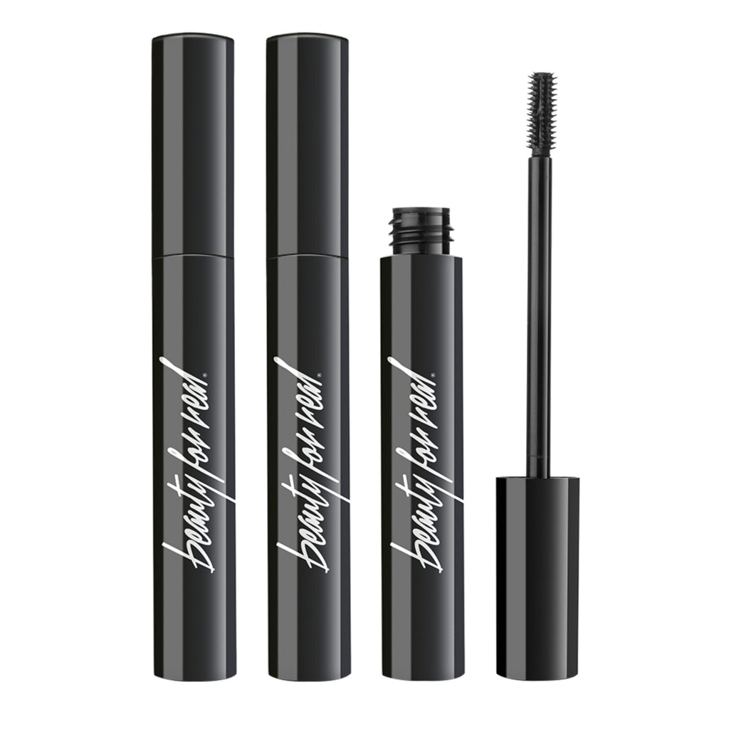 Beauty For Real Hi-Def Mascara Just Black — Set of 3, Defining & Volumizing