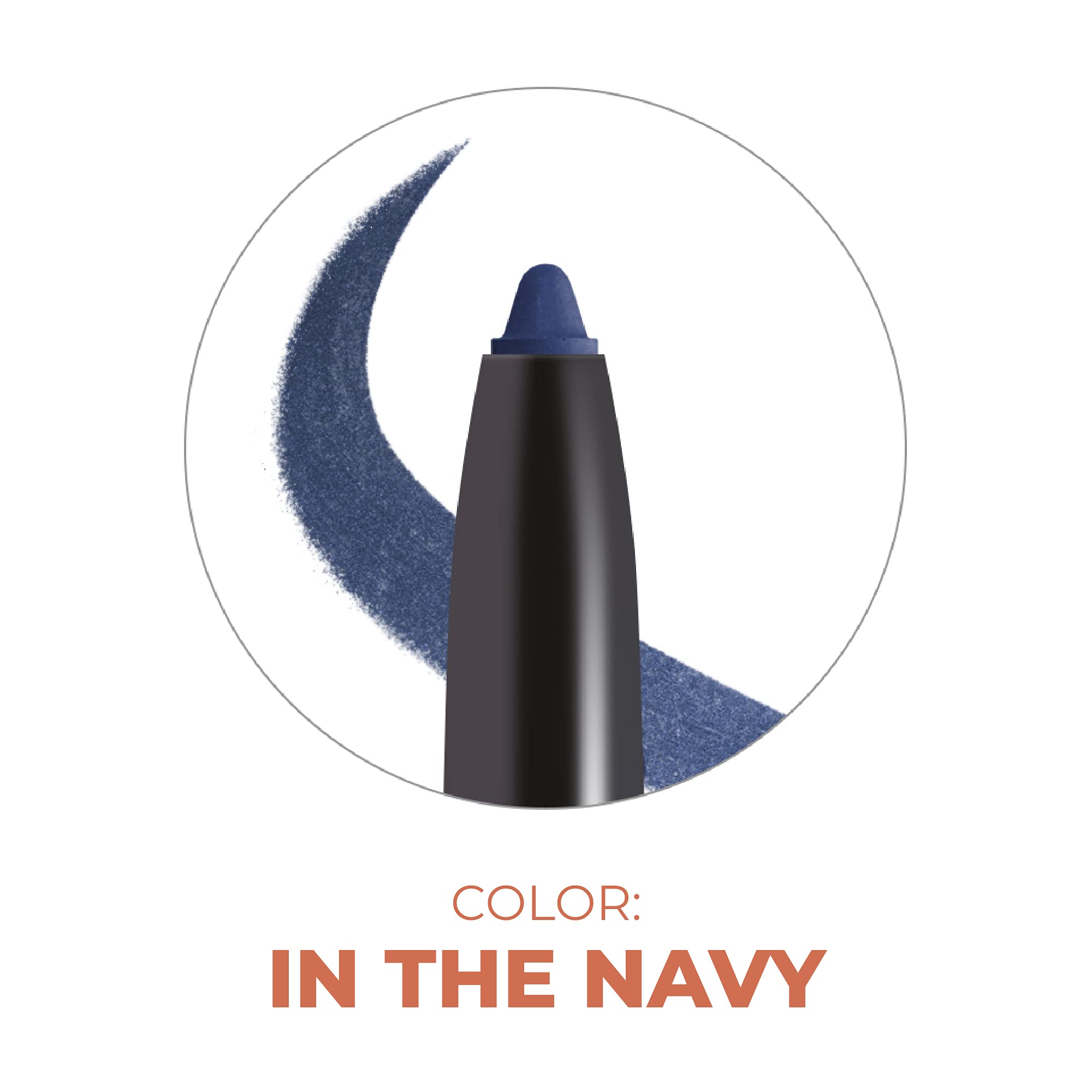 Beauty For Real I-Line 24-7 Eyeliner in Navy - Waterproof Gel, Safe for Sensitive Eyes