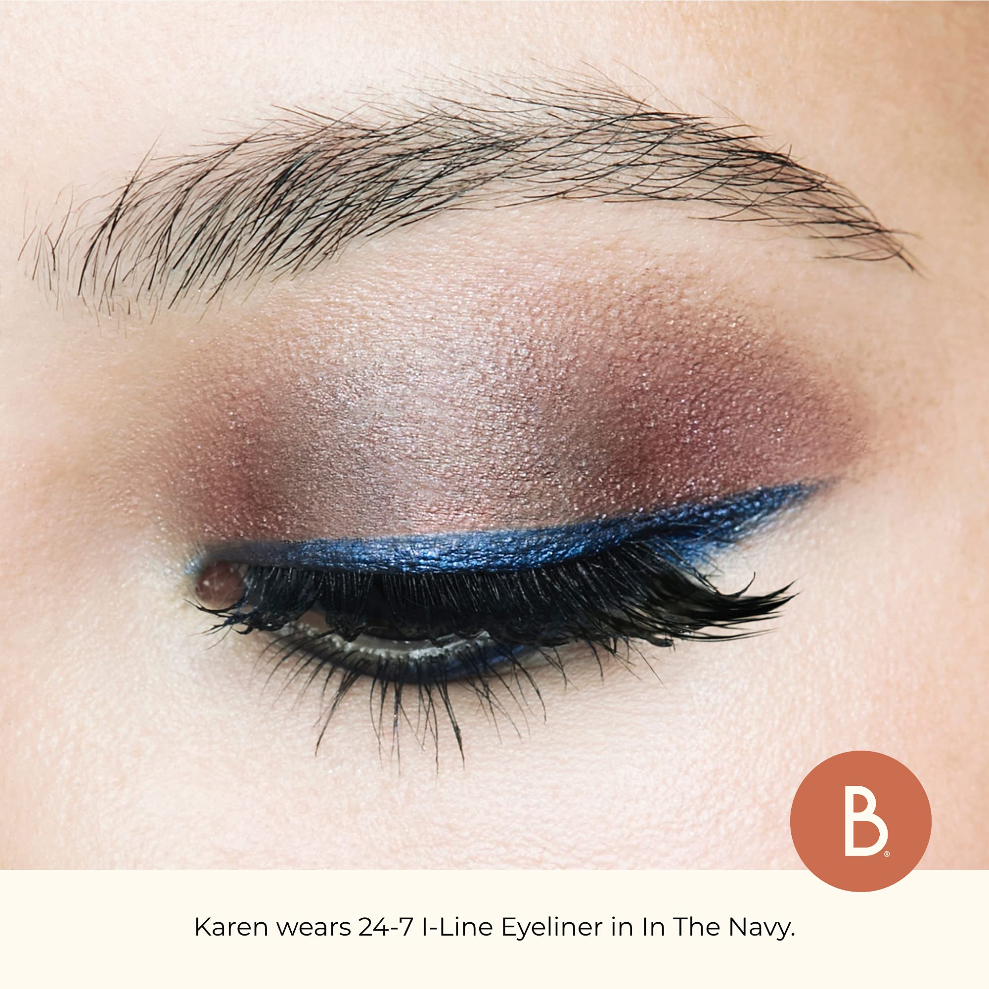 Beauty For Real I-Line 24-7 Eyeliner in Navy - Waterproof Gel, Safe for Sensitive Eyes
