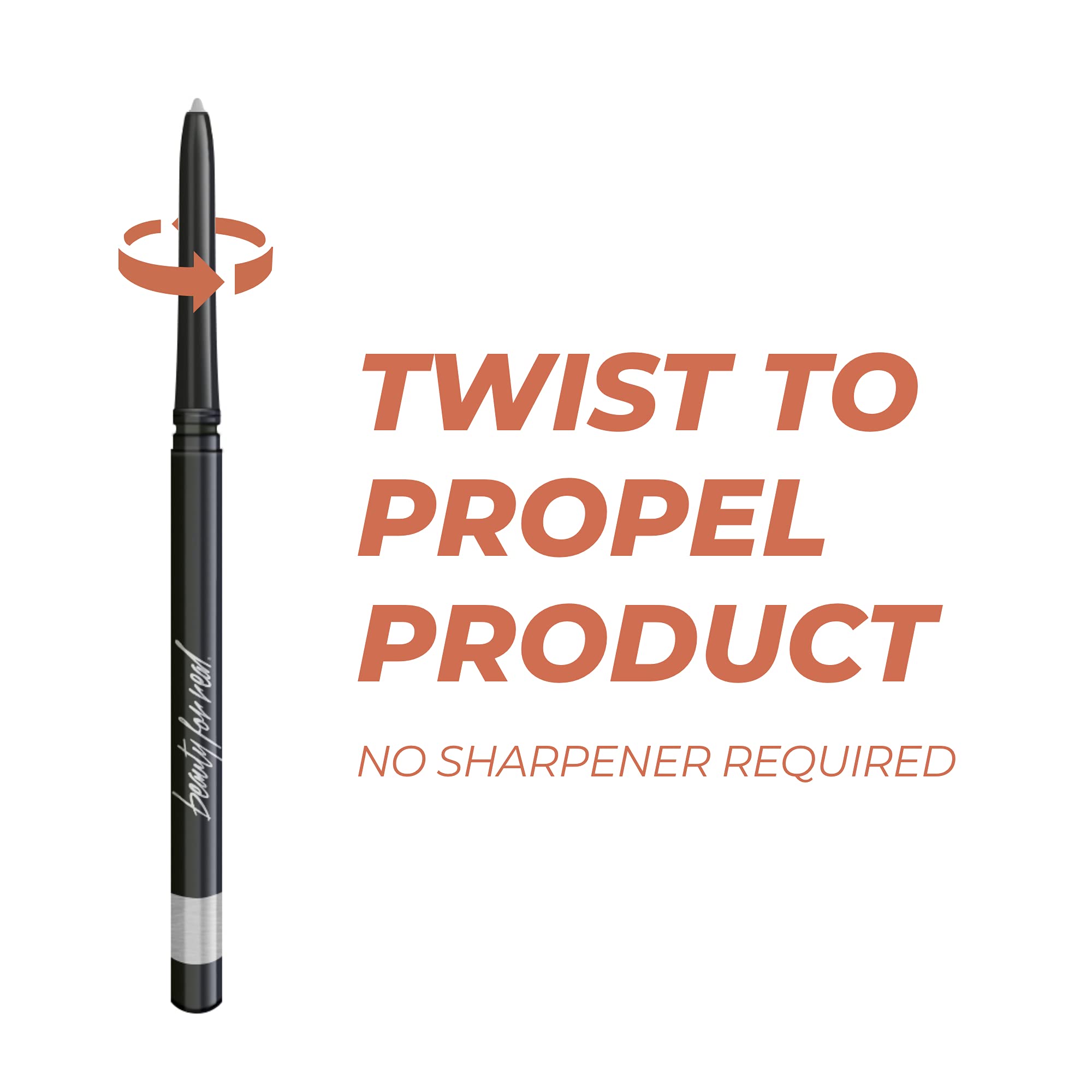 Beauty For Real I-Line 24-7 Eyeliner - Totally Titanium Silver | Waterproof Gel, Safe for Sensitive Eyes | 0.01 oz