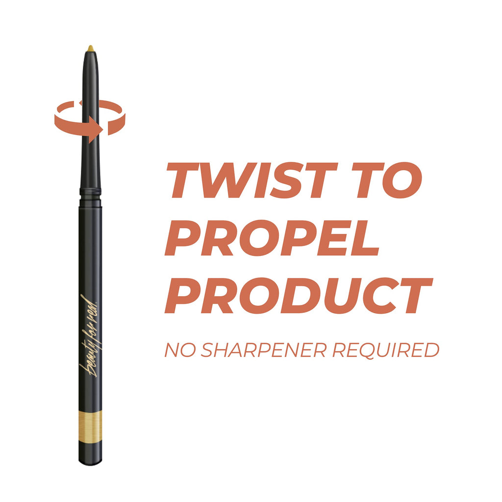 Beauty For Real I-Line 24-7 Eyeliner, 24 Karat Gold – Waterproof Gel