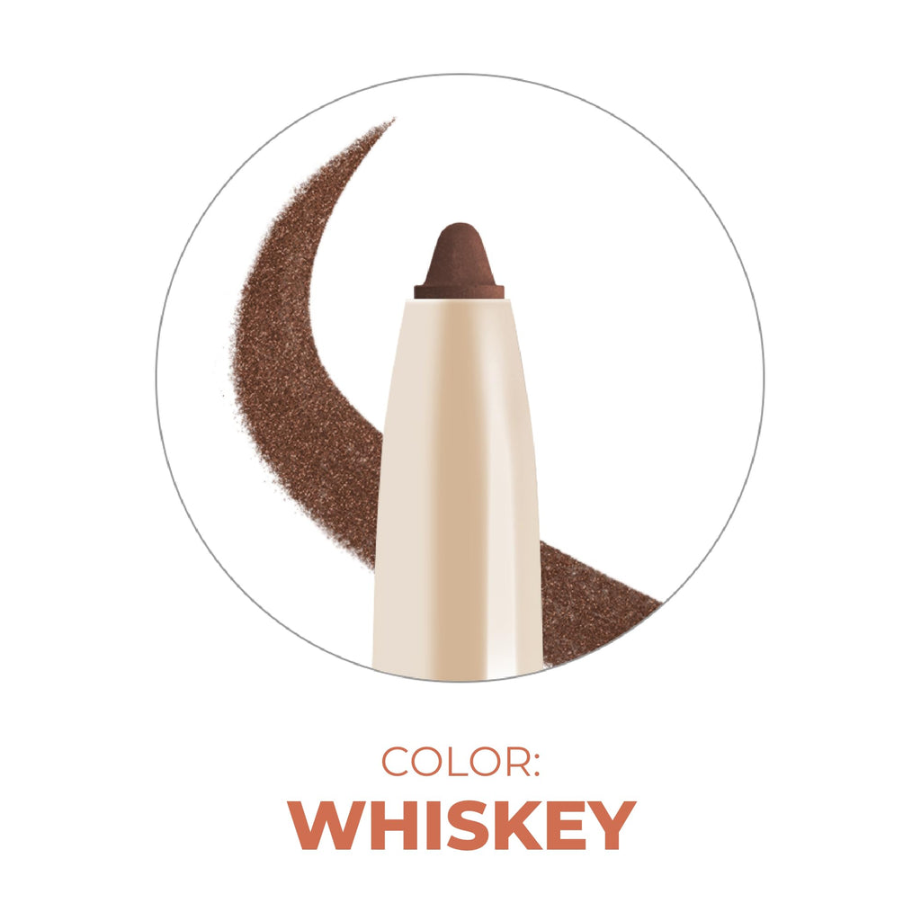 Beauty For Real I-Line 24-7 Eyeliner Whiskey – Brown Copper Shimmer, Waterproof & Safe for Sensitive Eyes | 0.01 oz