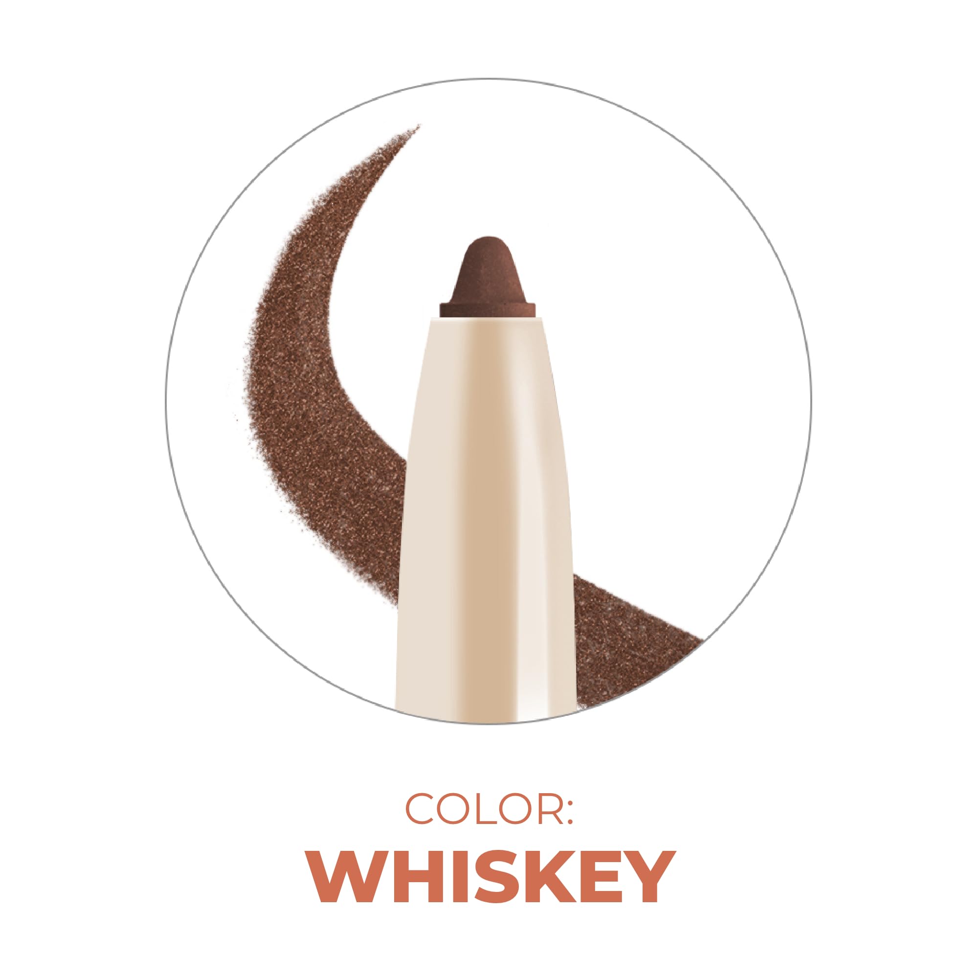 Beauty For Real I-Line 24-7 Eyeliner Whiskey – Brown Copper Shimmer, Waterproof & Safe for Sensitive Eyes | 0.01 oz