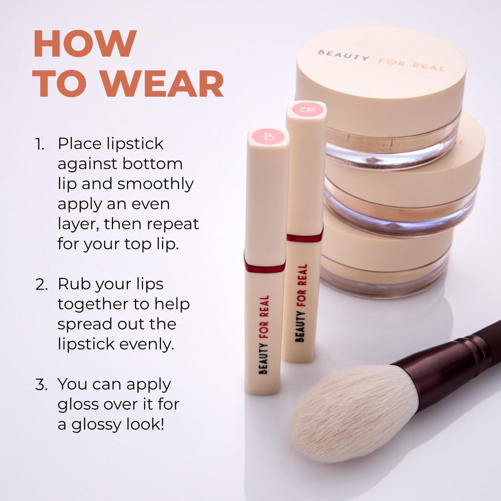 Beauty For Real Lip Revival: Essential Hydration Serum Lipstick Neutral – Lightweight, Hydrating Color