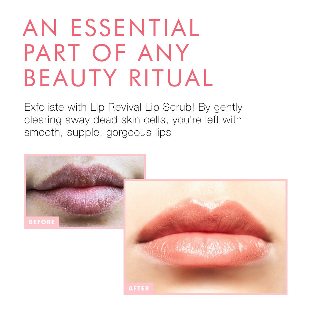 Beauty For Real Lip Revival Set of 2 – Exfoliating Sugar Lip Scrub in Orange Spice & Spearmint | Organic, Vegan, Cruelty-Free