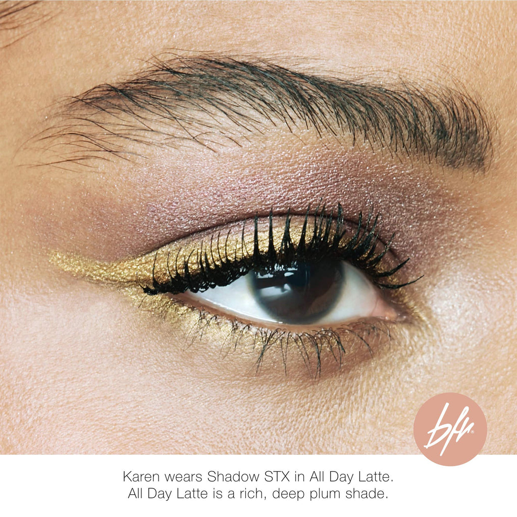 Beauty For Real Shadow Stx All Day Latte – Waterproof Cream-to-Powder Eyeshadow Stick with Built-in Sharpener