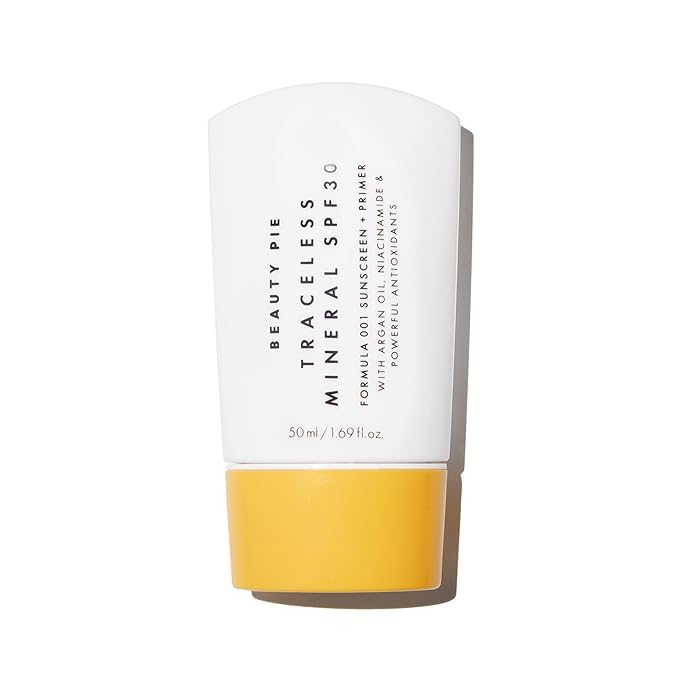 Beauty Pie Traceless Mineral Sunscreen + Primer SPF 30 – Invisible Mineral Protection (50 ml)