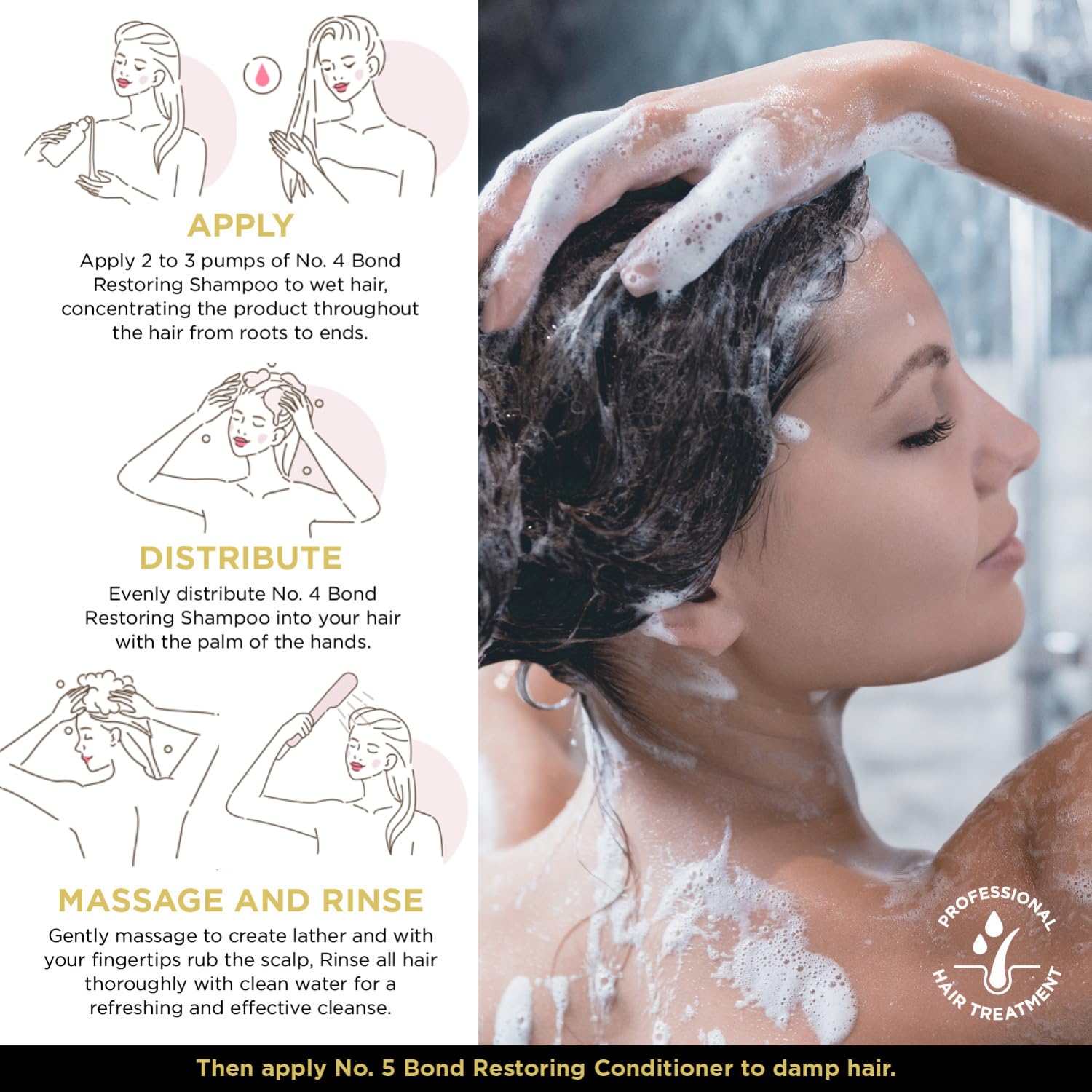 BEAUTY PLEX No. 4 Shampoo for Thinning Hair (Women) | Bond Repair & Moisture | 450ml