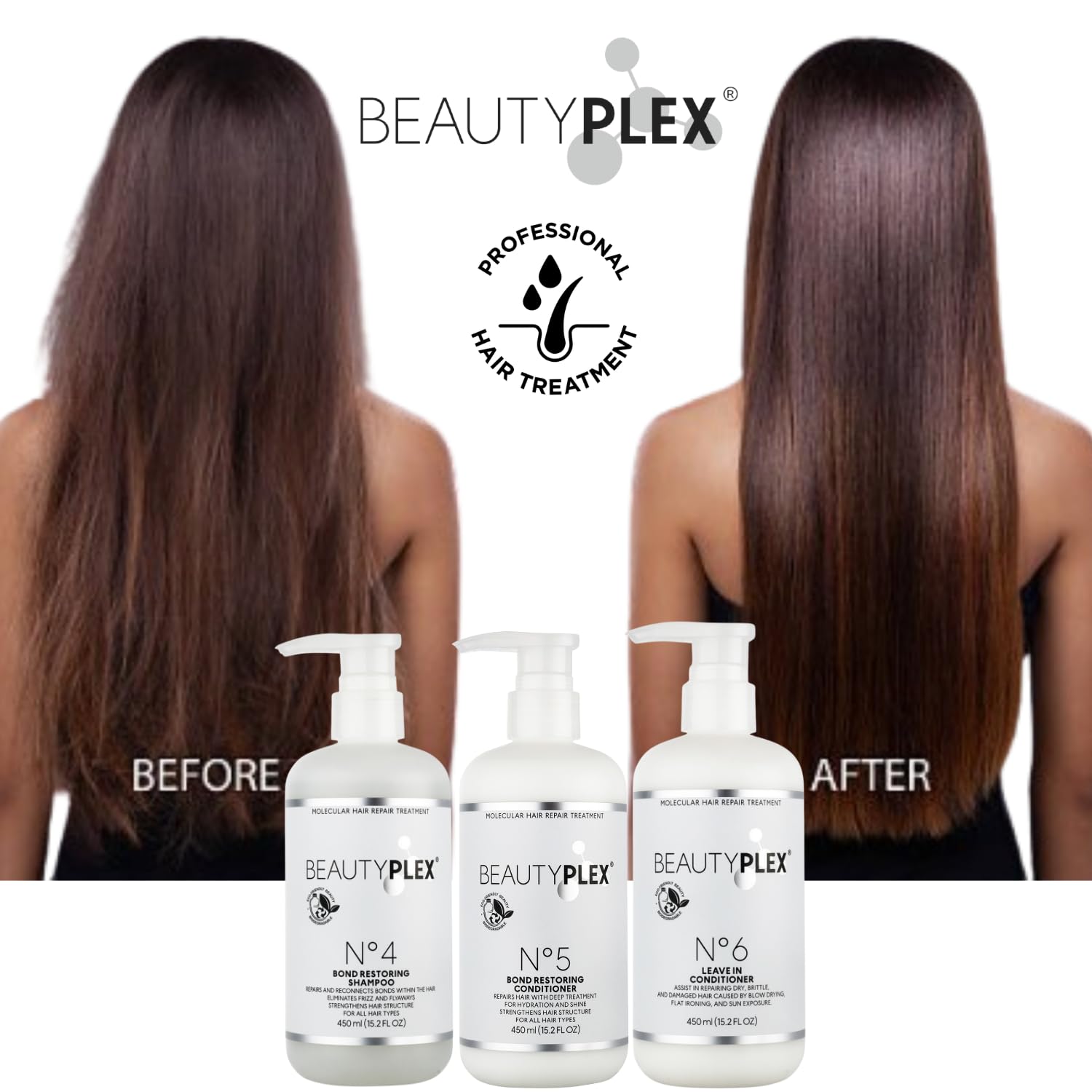 BEAUTY PLEX No. 4 Shampoo for Thinning Hair (Women) | Bond Repair & Moisture | 450ml
