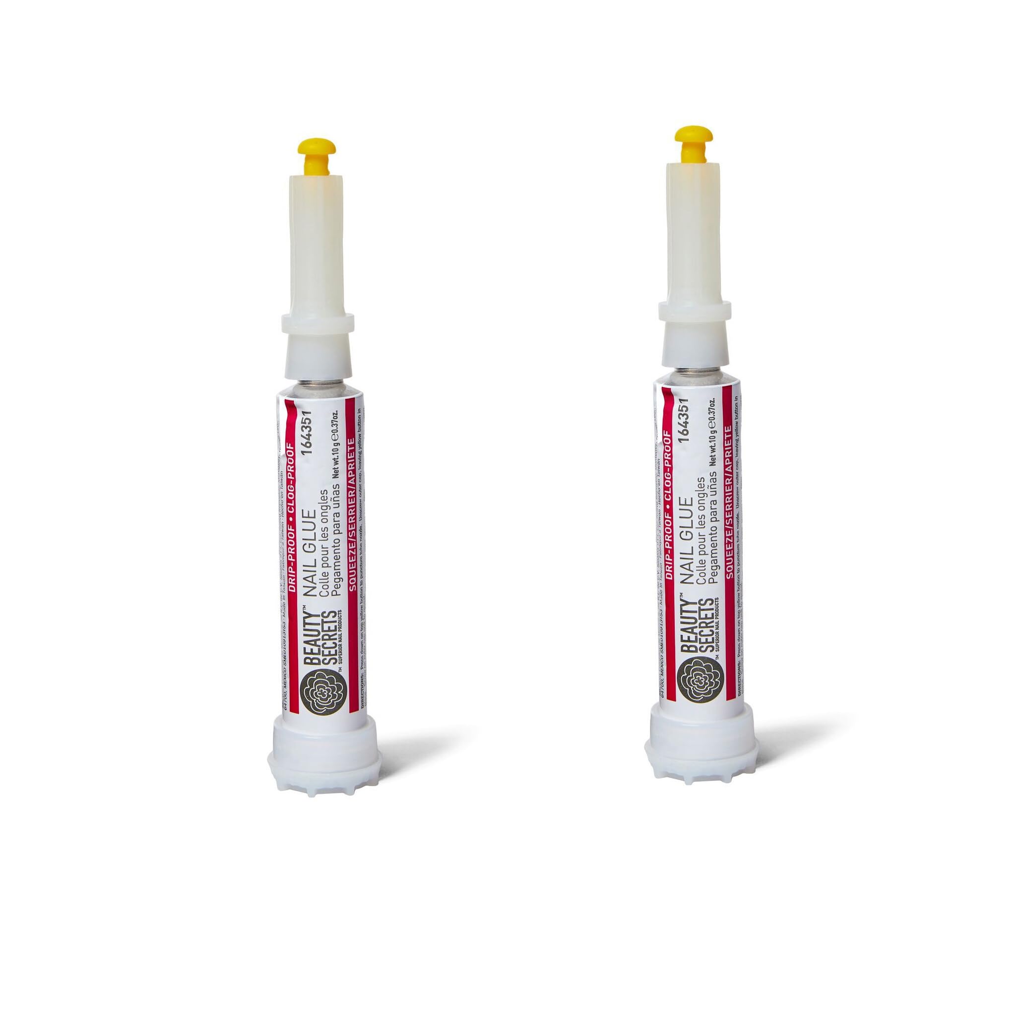 Beauty Secrets Drip & Clog Proof Nail Glue (2 Pack) – Instant Bond & Mess-Free Applicator