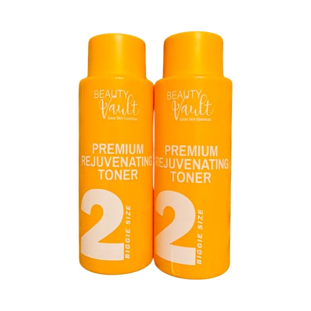 Beauty Vault Premium Rejuvenating Toner – 2 x 120mL Bottles for Hydration & Pore Refinement