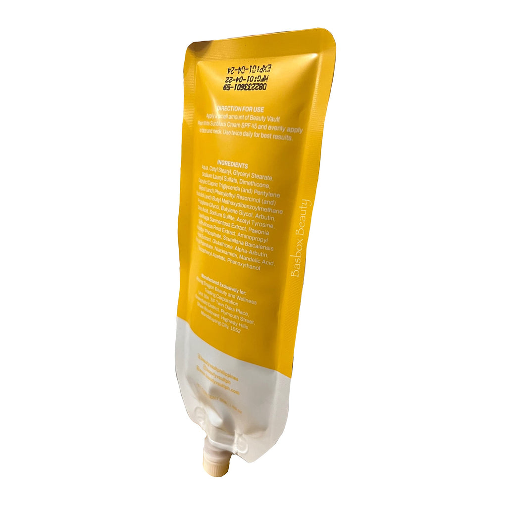 Beauty Vault Tinted Sunblock SPF45 – 50g Cream with Light Tint