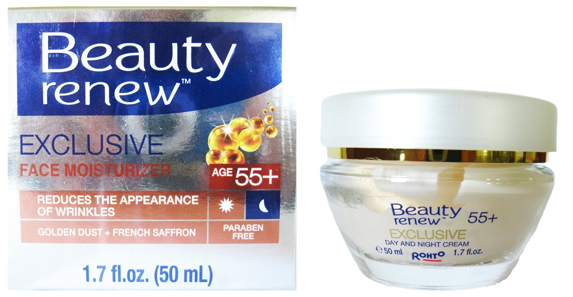 Beauty Without Cruelty Beauty Renew 55+ Day & Night Cream – Golden Dust