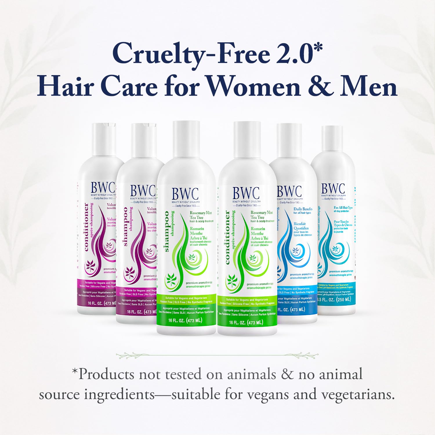 Beauty Without Cruelty Rosemary Mint Tea Tree Conditioner – Aromatherapy Hair & Scalp Treatment, 16 oz