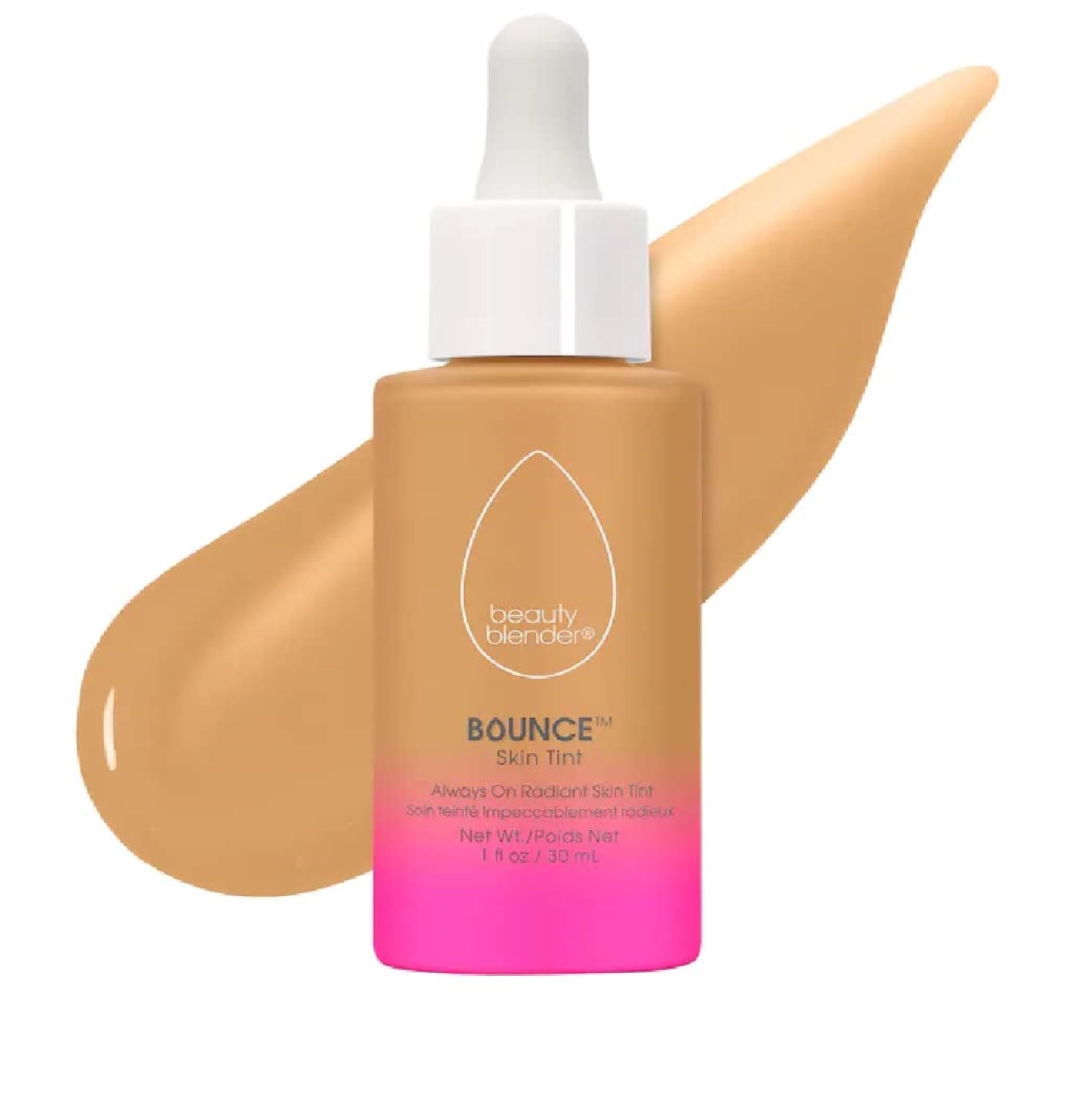 Beautyblender 12-Hour Always-On Radiant Skin Tint Tan 1 – Hydrating Serum Tint with Hyaluronic Acid & Niacinamide