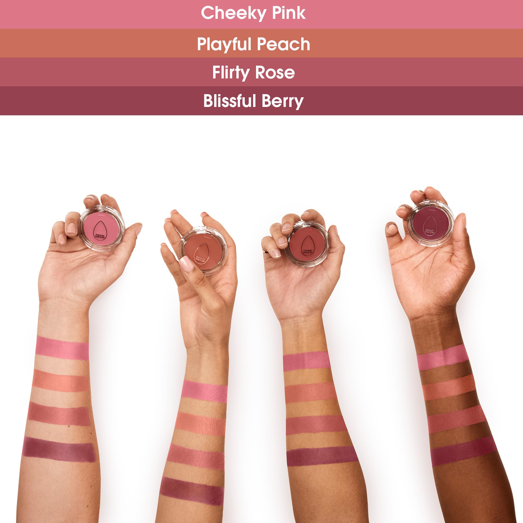 Beautyblender Bounce Liquid Whip Cream Blush – Dewy, Buildable Color in Blissful Berry (Vegan)