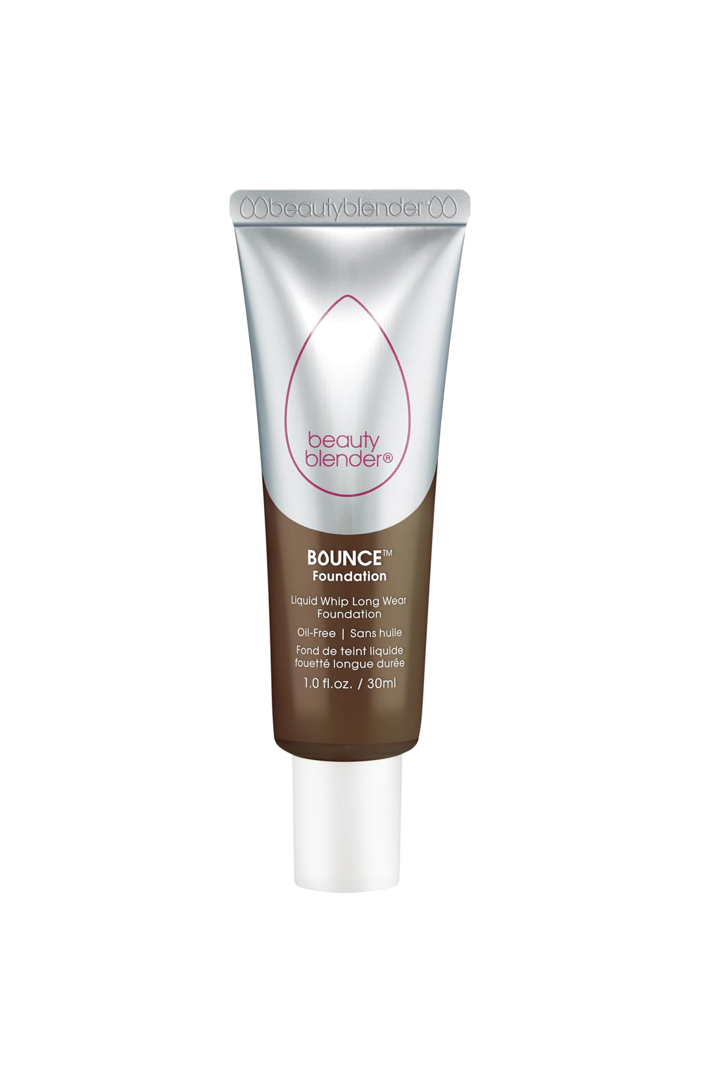 Beautyblender Bounce Liquid Whip Foundation 4.75 N Deep Mocha – Full Coverage, Natural Matte, Oil-Free, 24-Hour Wear