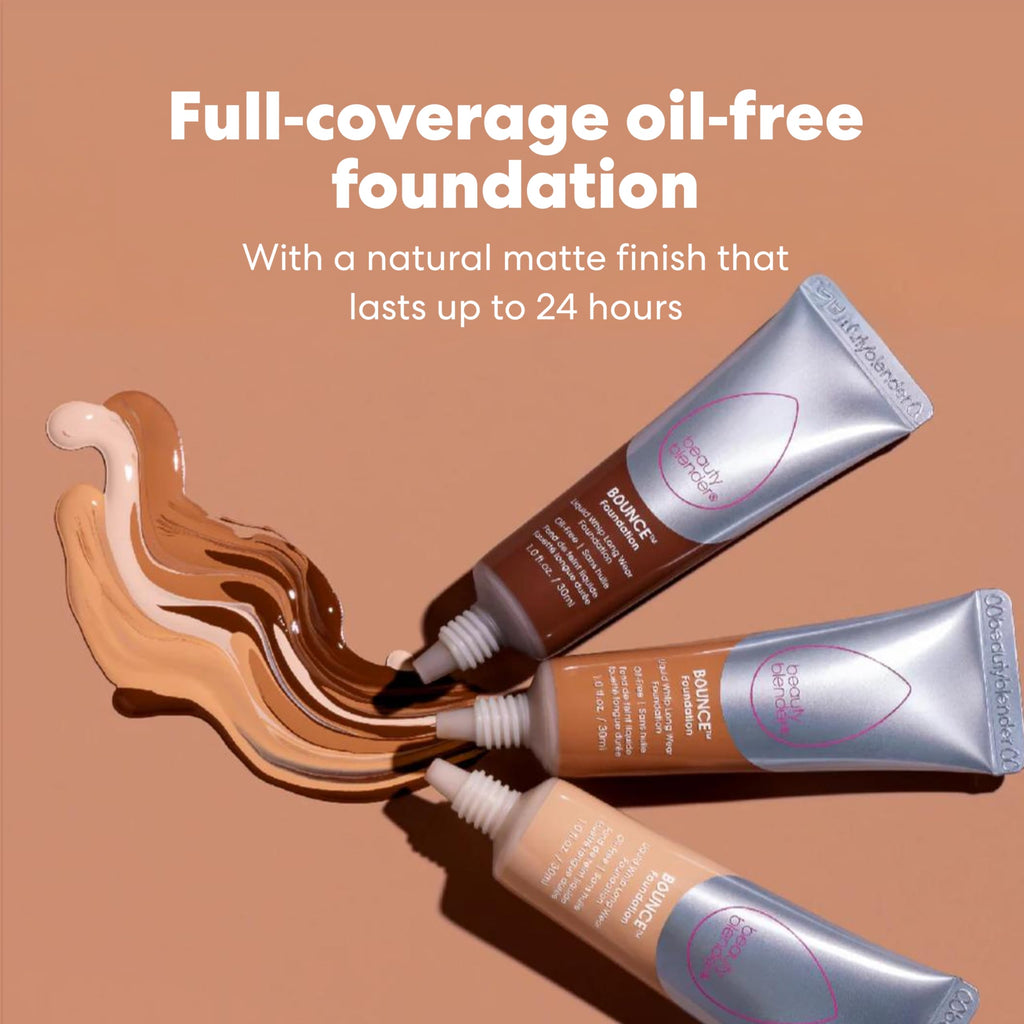 Beautyblender Bounce Liquid Whip Foundation 4.70 C Deep Ebony – Full Coverage Matte, Oil-Free