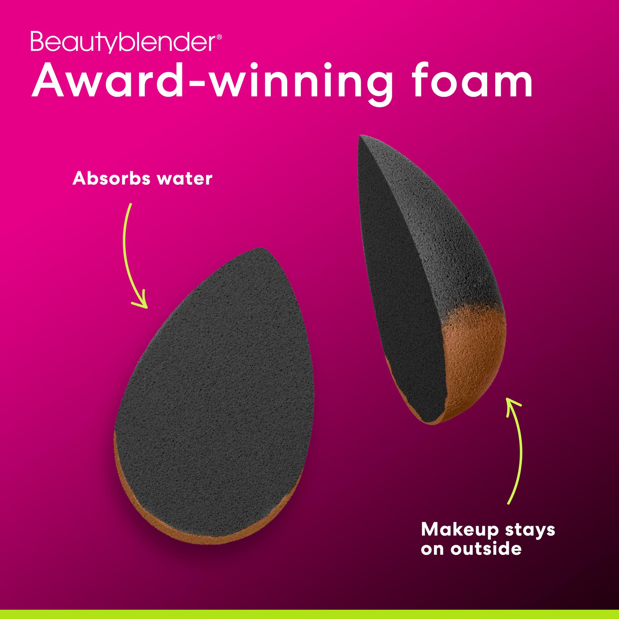 Beautyblender Pro Blender Sponge | Aqua-Activated, Streak-Free, Vegan & Made in USA