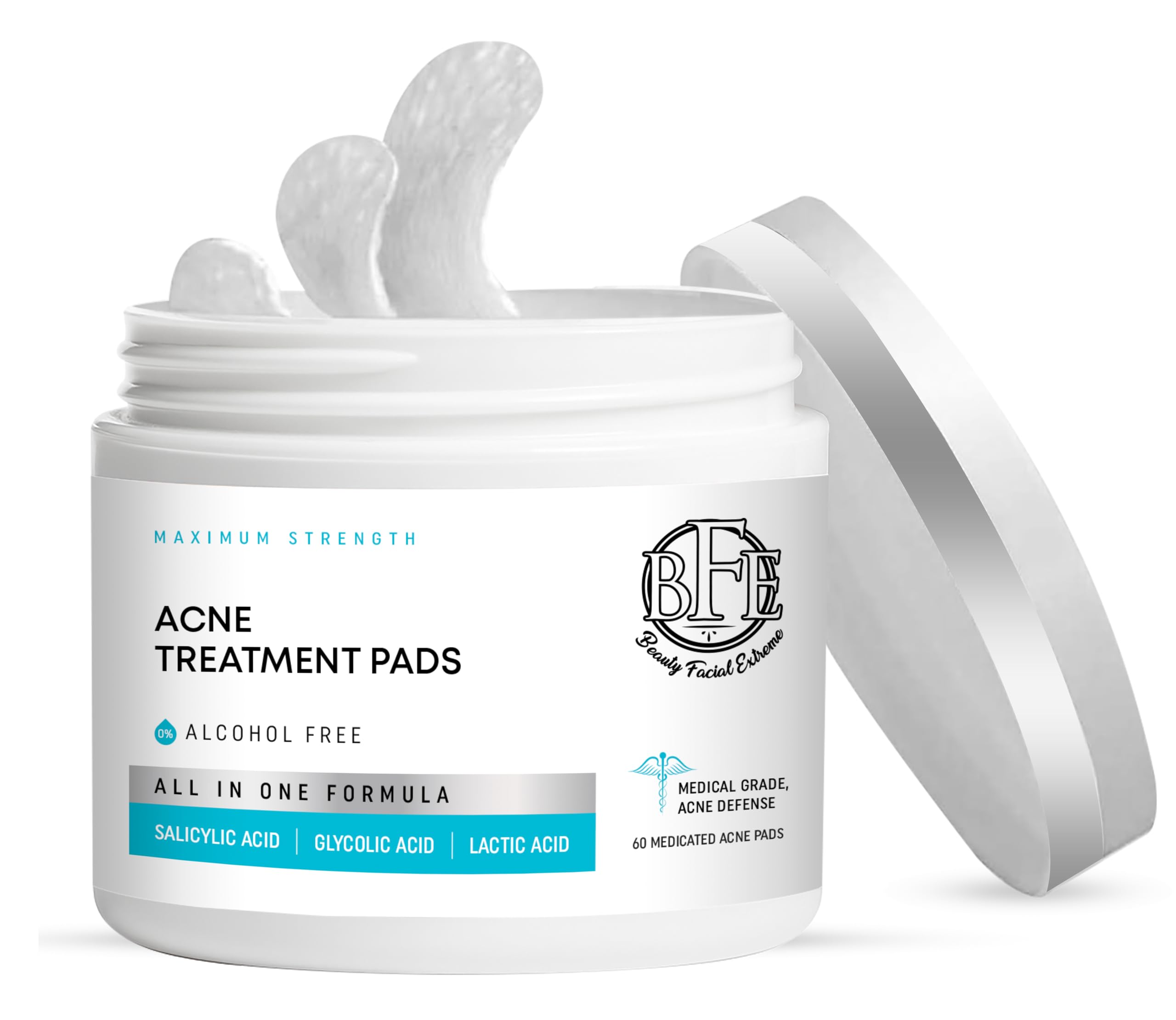 Beauty Facial Extreme Acne Treatment Pads – Clear Pimples, Oily Skin & Pores
