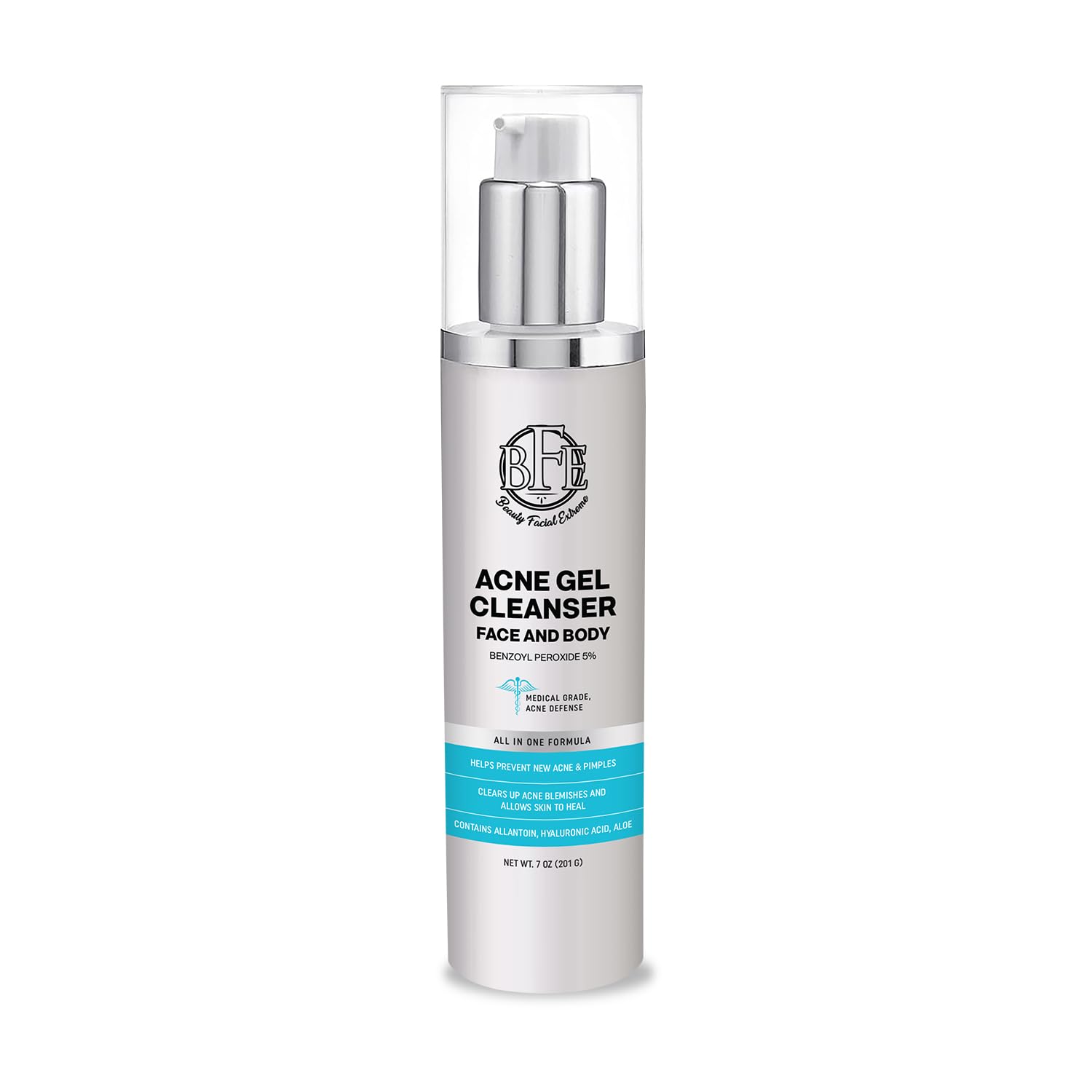 Beauty Facial Extreme Acne Wash 10% Benzoyl Peroxide – Clear Skin for Oily, Acne-Prone Skin